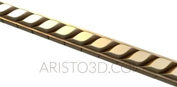 Baguette (BG_0681) 3D model for CNC machine